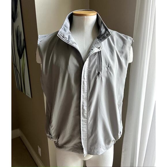 PGA Tour signature collection gray zip up vest jacket size Large - Picture 2 of 5